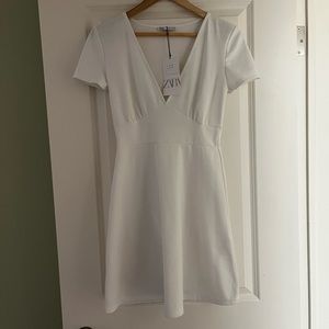 White Zara Dress New With Tags